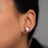 Edison Lavender Pearl Ear Studs
