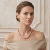 Customised Jackie Lavender Round Pearl Necklace