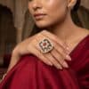 Yanki-16-2-14.jpg Noor Red Polki Ring/ Large