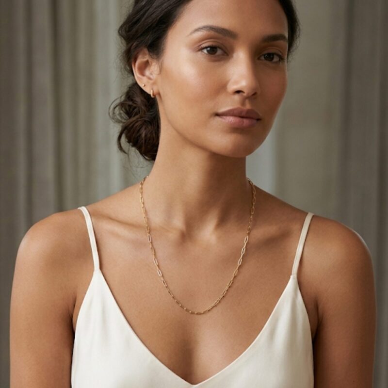 Paperclip Chain Necklace (Thin)