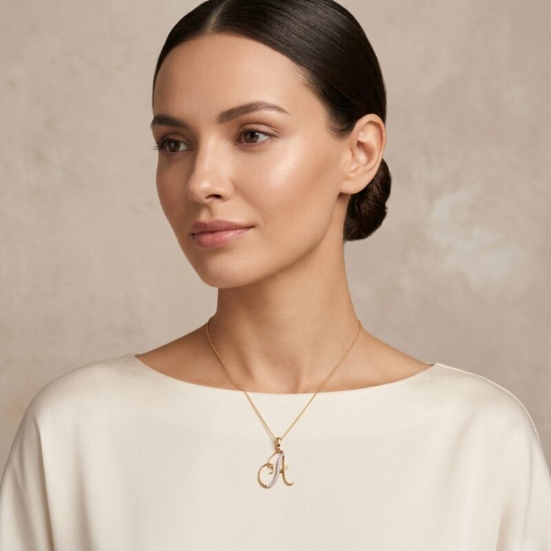 Yanki-16-5-3.jpg Cursive Letter Pendant