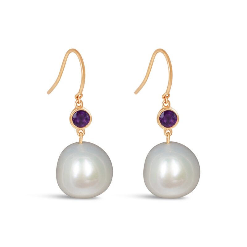 Artboard-1.jpg Birthstone Gemstone Pearl Drop Earrings